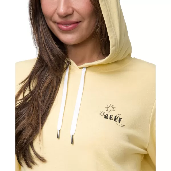 imageREEF Womens French Terry HoodiesCustard Stairway Raw Edge