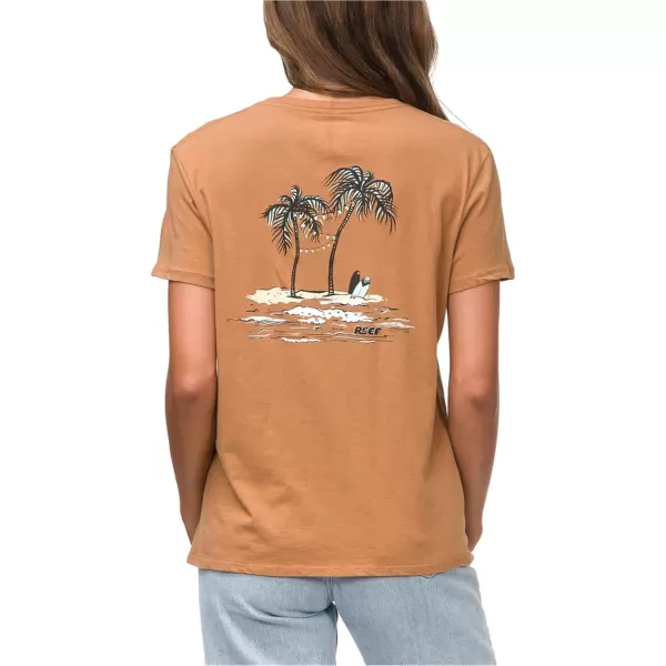 imageREEF Womens Relaxed Fit TeesBrown 1 Vacay