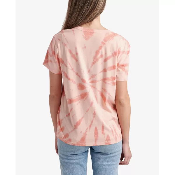 imageREEF Womens Relaxed Fit TeesFern CrewPink Tie Dye