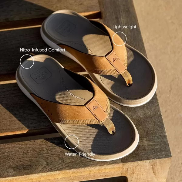 imageReef Mens Cushion Norte SandalDeep DepthsSienna