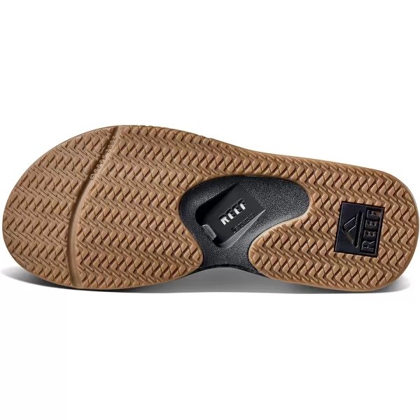 imageReef Mens Fanning Baja Bottle Opener SandalBlackSliver