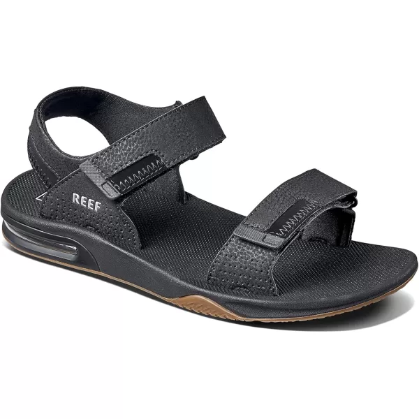 imageReef Mens Fanning Baja Bottle Opener SandalBlackSliver
