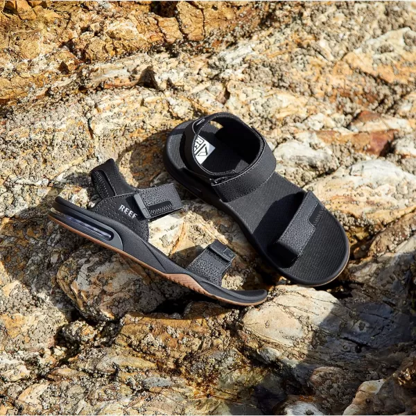 imageReef Mens Fanning Baja Bottle Opener SandalBlackTanReflect