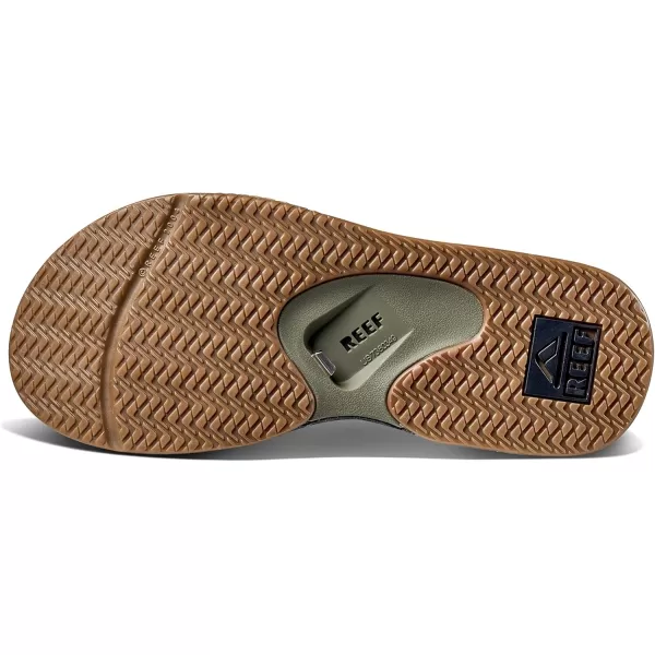 imageReef Mens Fanning Baja Bottle Opener SandalOlive Gum