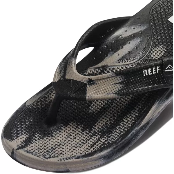 imageReef Mens Oasis SandalBlackTaupe Marble