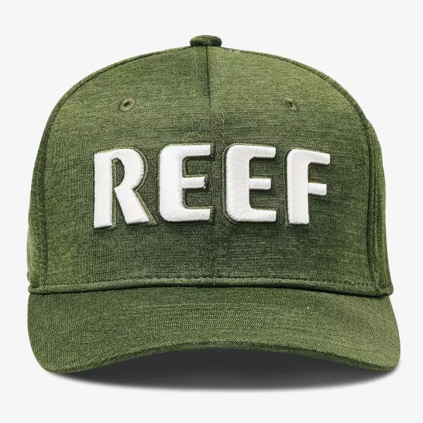 imageReef Mens Semi Curve Bill Everyday Casual HatsDark Olive Barcelona Stf