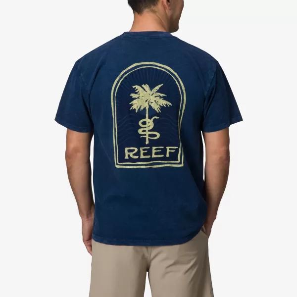 imageReef Mens Tie Dye Graphic Short Sleeve TeeInsigna Blue Serpsup