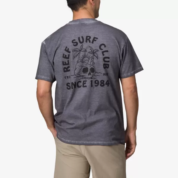 imageReef Mens Tie Dye Graphic Short Sleeve TeeQuiet Shade Gre Tour Graphic