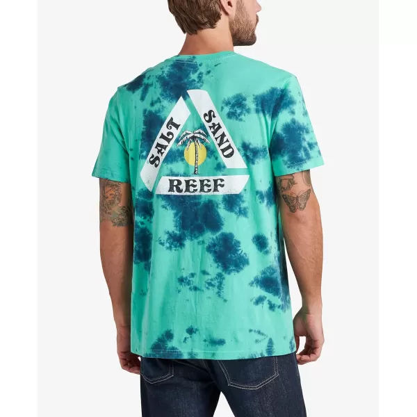 imageReef Mens Tie Dye Graphic Short Sleeve TeeSchmoeBlue Block Ice