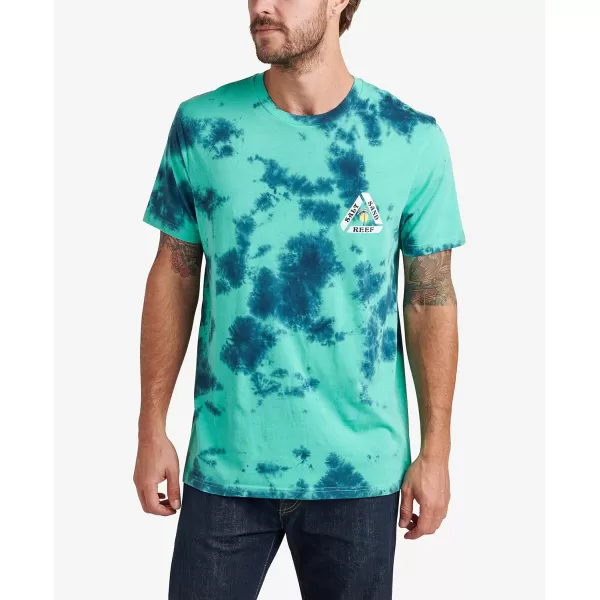 imageReef Mens Tie Dye Graphic Short Sleeve TeeSchmoeBlue Block Ice