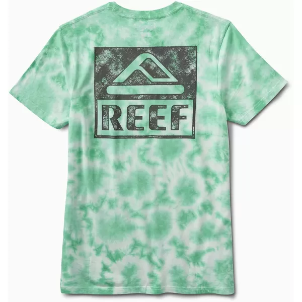imageReef Mens Tie Dye Graphic Short Sleeve TeeWellieElectric Green Tie Dye