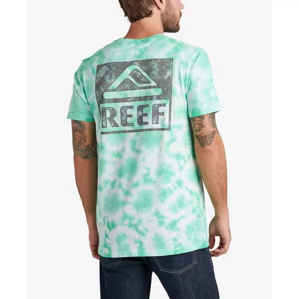 imageReef Mens Tie Dye Graphic Short Sleeve TeeWellieElectric Green Tie Dye