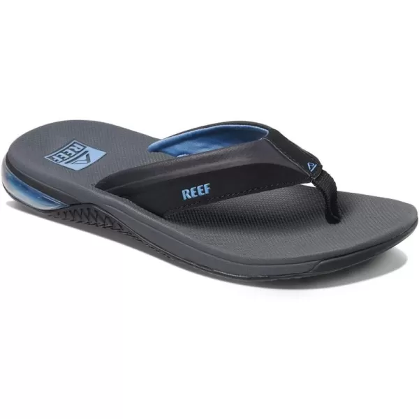 imageREEF Anchor Mens Beach Flip Flop Water Friendly Cushioning Heel AirbagGreyBlue