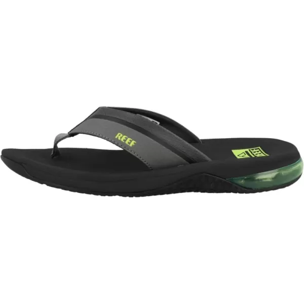 imageREEF Anchor Mens Beach Flip Flop Water Friendly Cushioning Heel AirbagGreyLime