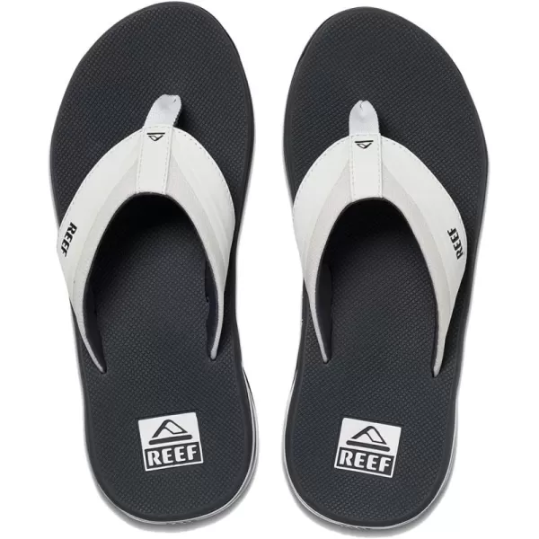 imageREEF Anchor Mens Beach Flip Flop Water Friendly Cushioning Heel AirbagGreyWhite