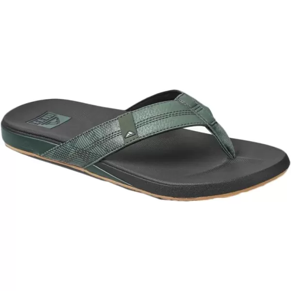 imageREEF Cushion Phantom Mens Flip Flop Ultra Soft Cushion FootbedGeo Olive