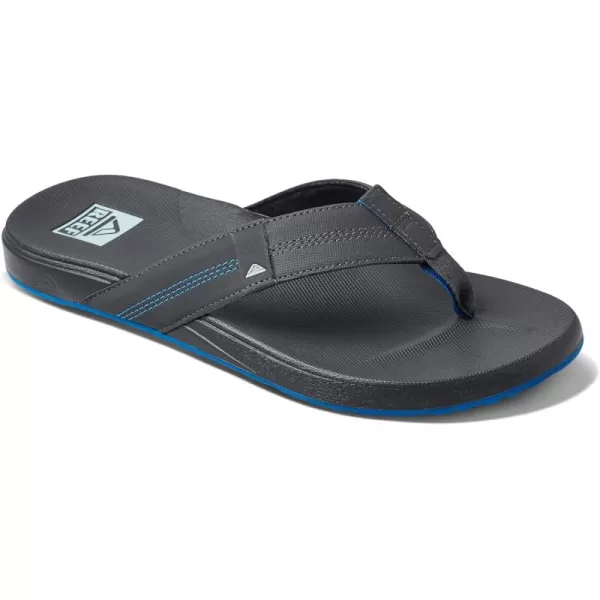 imageREEF Cushion Phantom Mens Flip Flop Ultra Soft Cushion FootbedGunmetalOcean