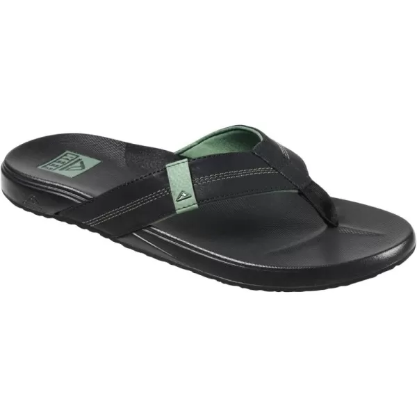 imageREEF Cushion Phantom Mens Flip Flop Ultra Soft Cushion FootbedIvyBlack