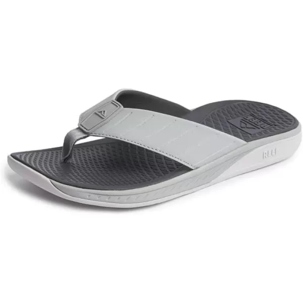 imageREEF Deckhand Mens Water Friendly Flip Flop Boat Friendly No Slip Traction Quick DryGrey