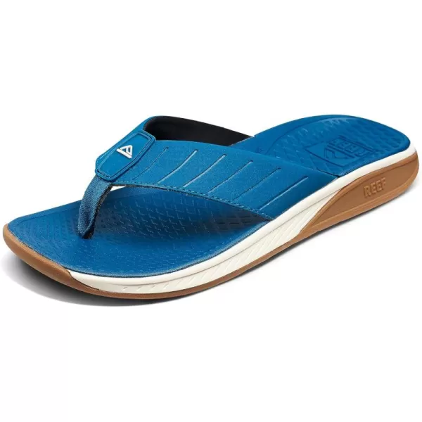 imageREEF Deckhand Mens Water Friendly Flip Flop Boat Friendly No Slip Traction Quick DryOcean Depths