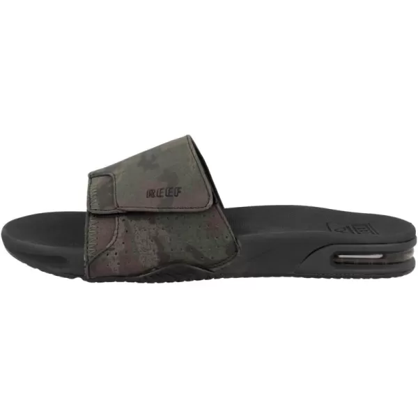 imageREEF Fanning Slide Mens Bottle Opener Sandal Arch Support Durable Outsole Water FriendlyOlive Camo