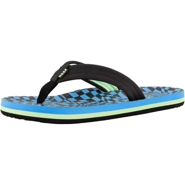 imageREEF Kids Ahi UnisexChild Beach Flip Flop Soft Cushion Footbed Water FriendlySwell Checkers