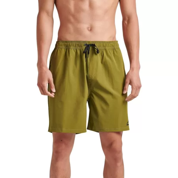 imageREEF Mens 17quot Elastic Waist ShortAvocado Jackson