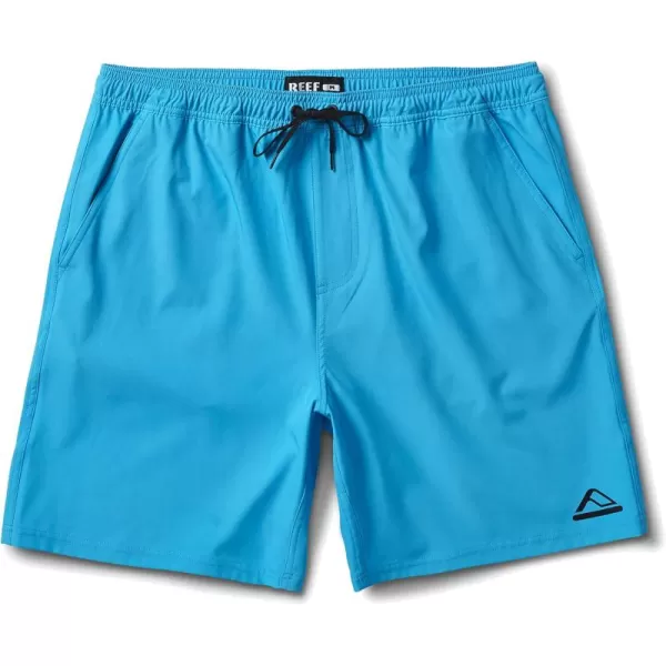 imageREEF Mens 17quot Elastic Waist ShortJacksonHawaiian Ocean