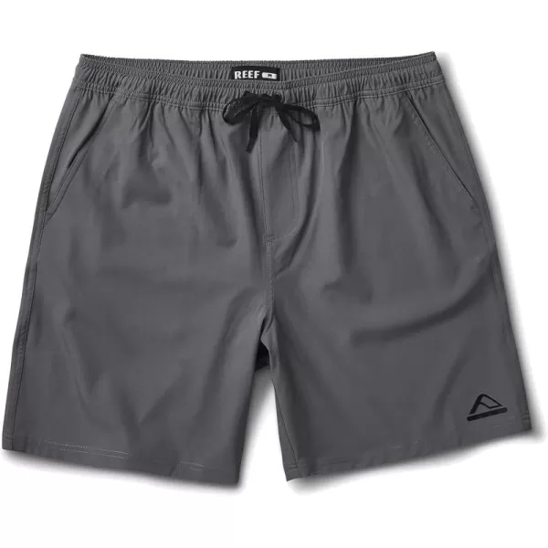 imageREEF Mens 17quot Elastic Waist ShortJacksonQuiet Shade