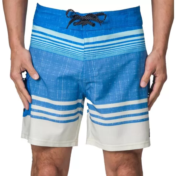 imageREEF Mens 17quot Outseam BoardshortBrilliant Blue Casey Stripe