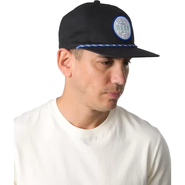 imageREEF Mens Flat Bill Everyday Casual HatCaviar Newbury Flat Bill