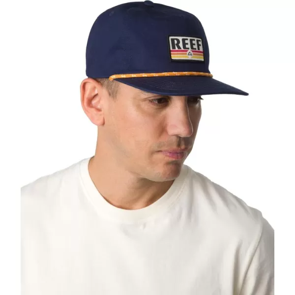 imageREEF Mens Flat Bill Everyday Casual HatInsigna Blue Newbury Flat Bill