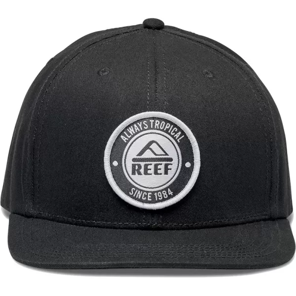imageREEF Mens Flat Bill Everyday Casual HatWoodbury Flat BillCaviar