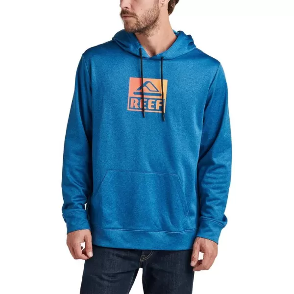 imageREEF Mens Fleece HoodieDriver TechBlue Heather