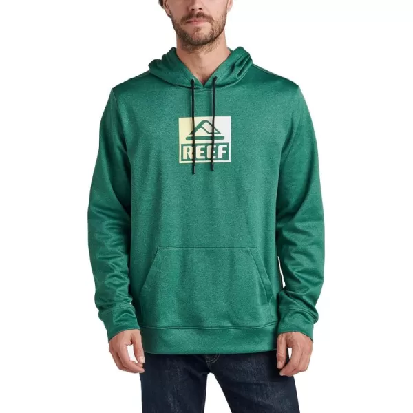 imageREEF Mens Fleece HoodieDriver TechGreen Heather