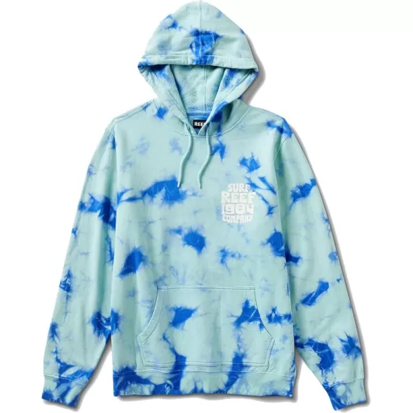 imageREEF Mens Fleece HoodieHunter Tye DyeElectric Green
