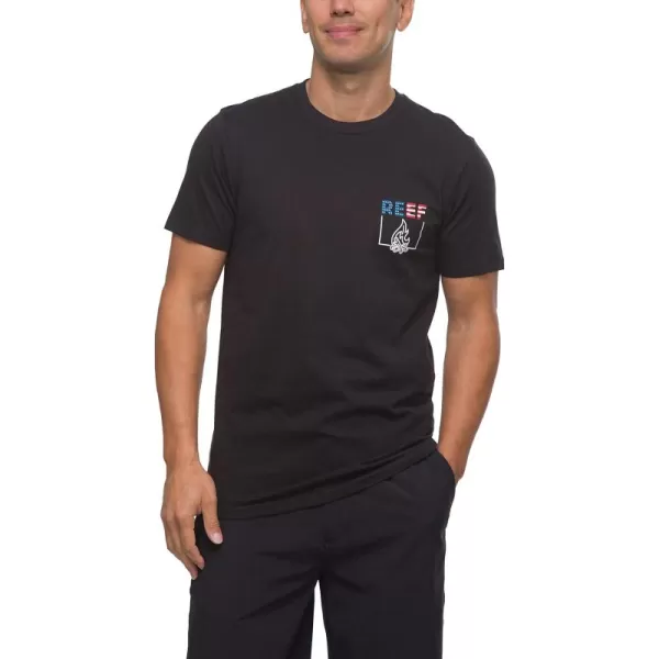 imageREEF Mens Graphic Short Sleeve TeeCaviar Boom Boom