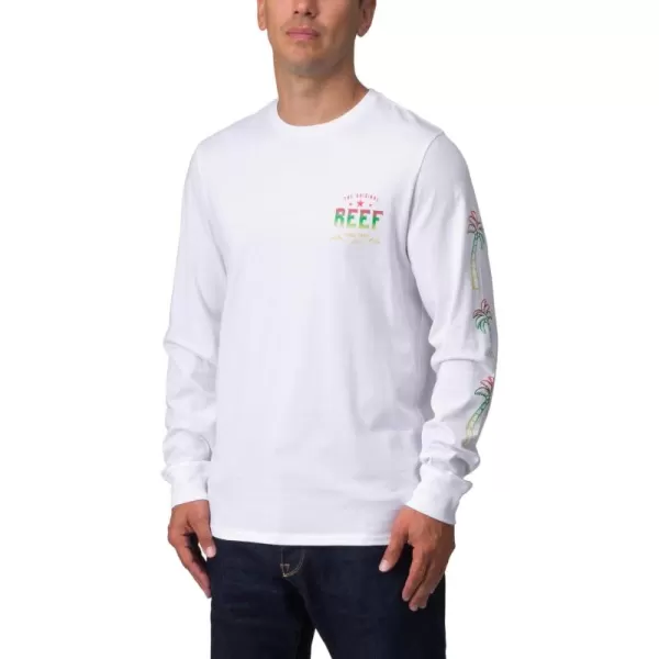 imageREEF Mens Long Sleeve Graphic TeeBright White Tour
