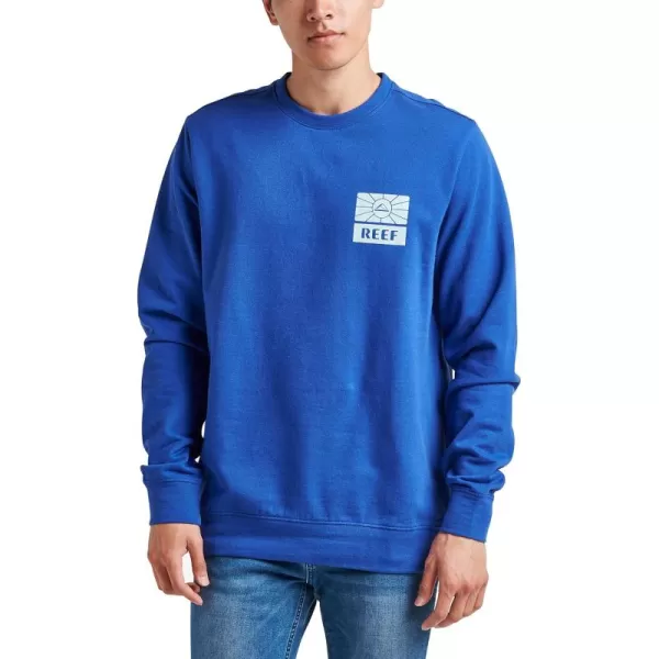 imageREEF Mens Long Sleeve Graphic TeeCobalt Blue Morning