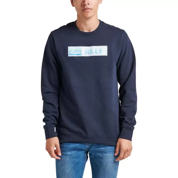 imageREEF Mens Long Sleeve Graphic TeeNavy Lucis