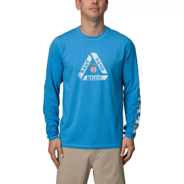 imageREEF Mens Long Sleeve RashguardMethyl Blue Schmoe