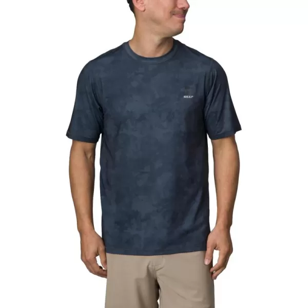 imageREEF Mens Short Sleeve RashguardPirate Black Serpsup