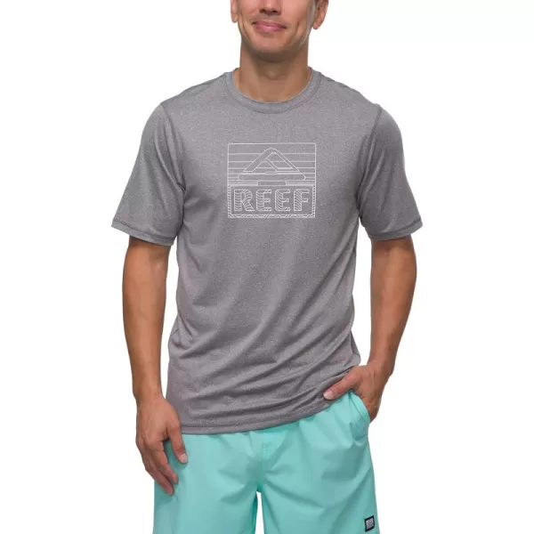 imageREEF Mens Short Sleeve RashguardQuiet Shade Bayport