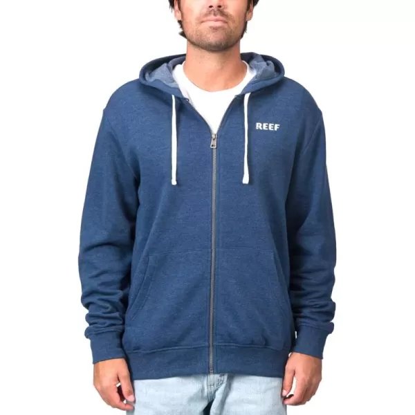 imageREEF Mens Zip Up HoodieInsigna Blue Wellie Too