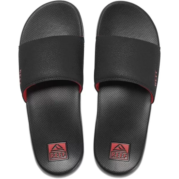 imageREEF One Slide Mens Sandal Lightweight ampamp Water FriendlyBlackRed