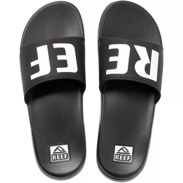 imageREEF One Slide Mens Sandal Lightweight ampamp Water FriendlyBlackWhite
