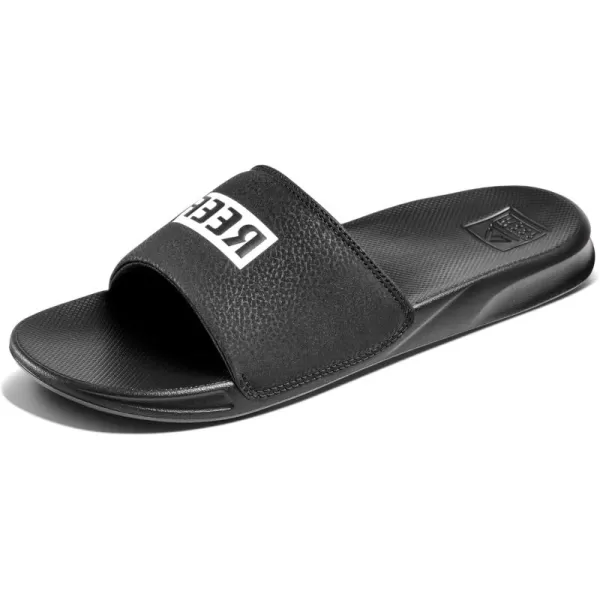 imageREEF One Slide Mens Sandal Lightweight ampamp Water FriendlyReef BlackWhite