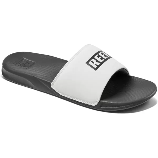 imageREEF One Slide Mens Sandal Lightweight ampamp Water FriendlyReef WhiteGrey