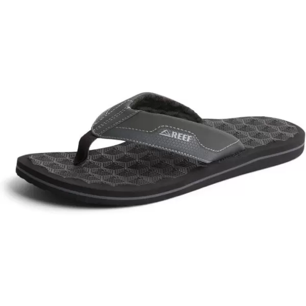 imageREEF Ripper Mens Beach Flip Flop Soft Cushion Footbed Water Friendly Quick DryDark Grey
