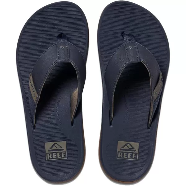 imageREEF Santa Ana Mens Flip Flop Arch Support Water Friendly Non Marking OutsoleNavy